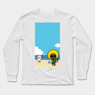 KakaoTalk Friends - Jay G Summer Time Splish Splash Long Sleeve T-Shirt